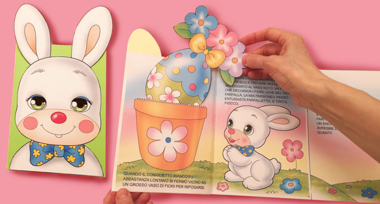 storia di pasqua coniglio farfalletto