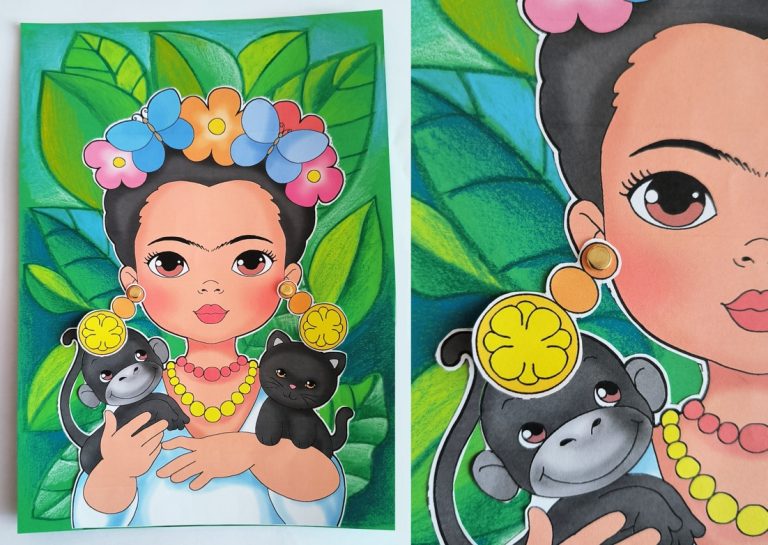 disegni Frida Kahlo da colorare