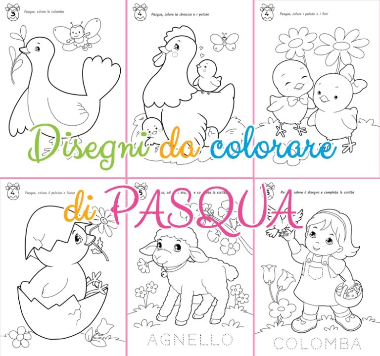 pasqua disegni da colorare per bambini scuola infanzia