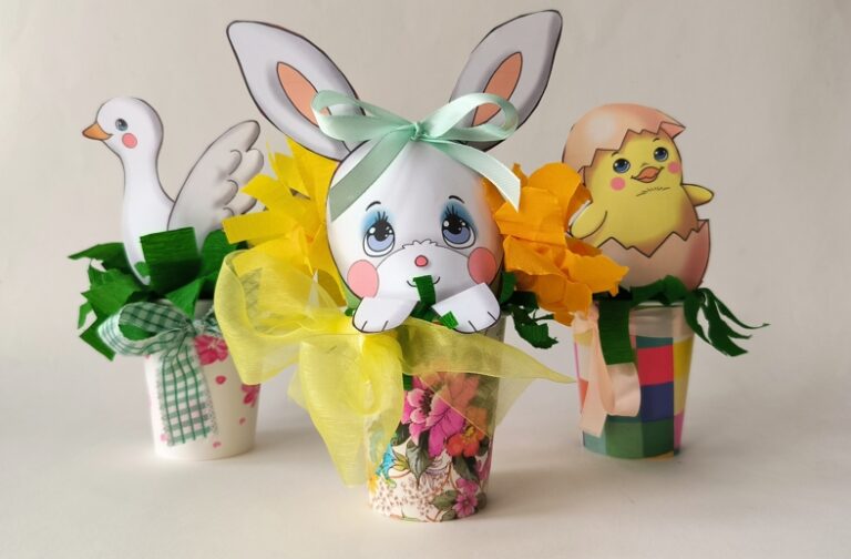 lavoretto di pasqua con coniglietto