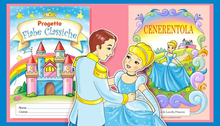 cenerentola progetto fiabe classiche storia da colorare
