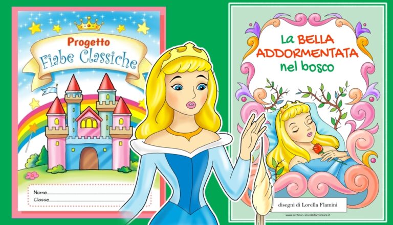 la bella addormentata nel bosco storia da colorare