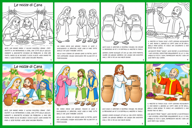 disegni delle nozze di cana da colorare